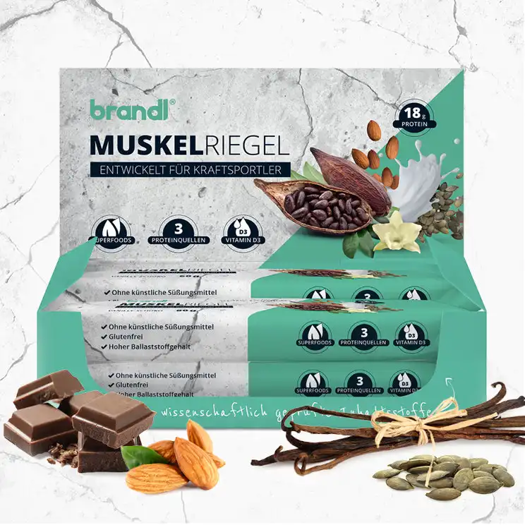 Brandl Nutrition Muskelriegel mit 10% Rabattcode "OLIVER10"