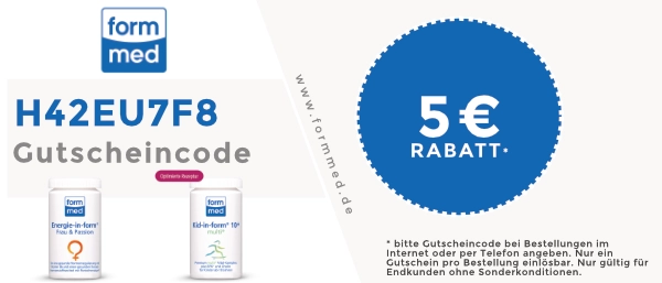 formmed Gutscheincode Rabattcode "H42EU7F8"