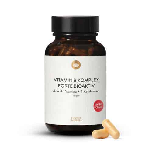 Sunday Natural Vitamin B Komplex Forte Bioaktiv mit 10% Rabattcode