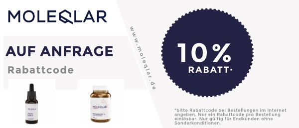 Moleqlar Rabatttcode auf Anfrage