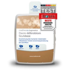 Medivere Darm Mikrobiom Stuhltest mit 10% Rabattcode/Gutschein