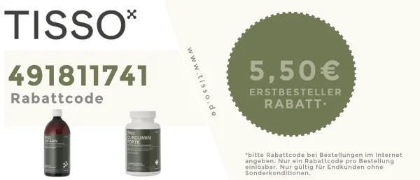 Tisso Naturprodukte 5,50 EUR Rabattcode "491811741"