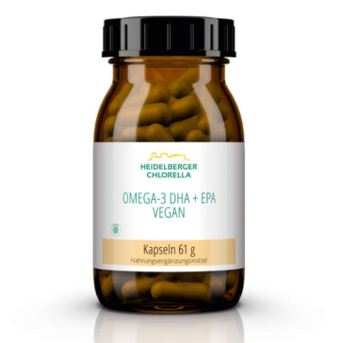 Heidelberger Chlorella Omega 3 DHA + EPA Vegan Kapseln