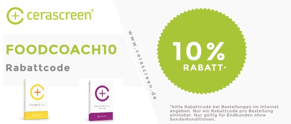 Cerascreen - 10% Rabattcode mit "FOODCOACH10"