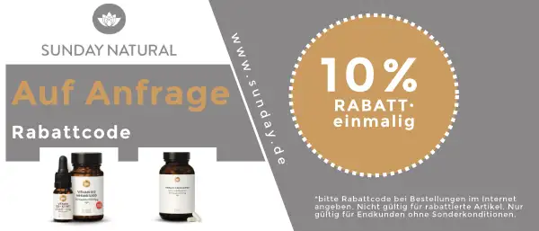 Sunday Natural 10% Rabattcode