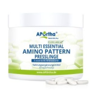 Multi essential Amino Pattern – 300 vegane Presslinge 45 APOrtha Multi essential Amino Pattern – 300 vegane Presslinge